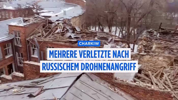 News video: Mehrere Verletzte nach Drohnenangriff auf Charkiw