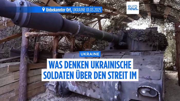 News video: Ukraine: Was denken Soldaten an der Front über den Streit im Oval Office?