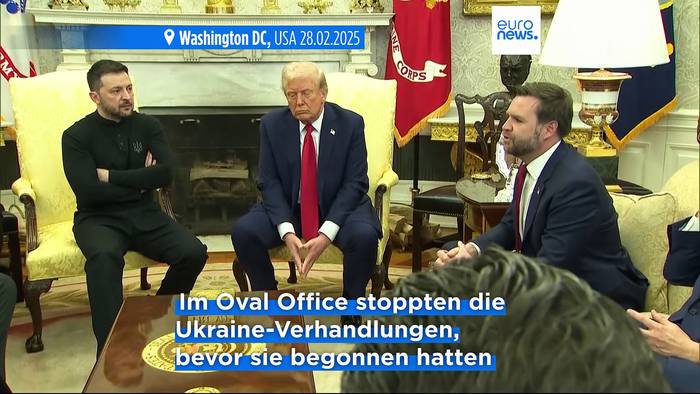 News video: Nach dem Streit mit Trump: Europäische Spitzenpolitiker stellen sich auf die Seite Selenskyjs