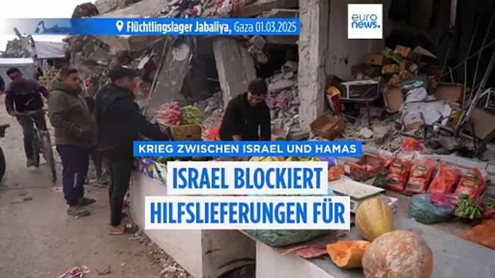 News video: Israel stoppt die Einfuhr von Waren und Hilfsgütern nach Gaza