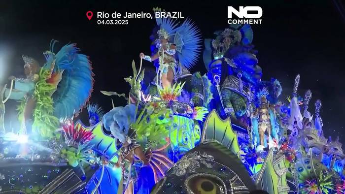 News video: Karneval in Rio: Sambaschulen erleuchten das Sambadrom