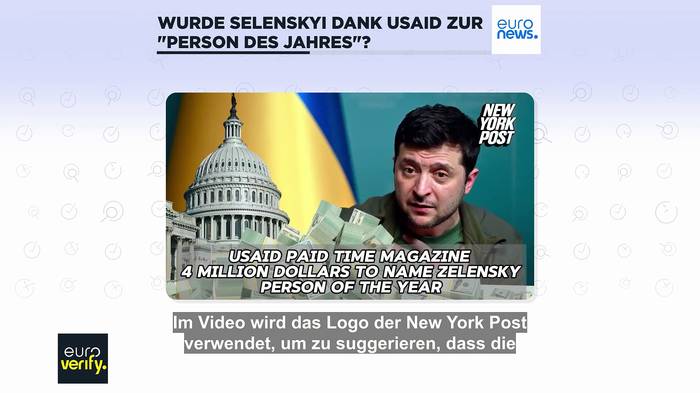News video: Hat USAID 4 Millionen Dollar gezahlt, um Selenskyi zur 