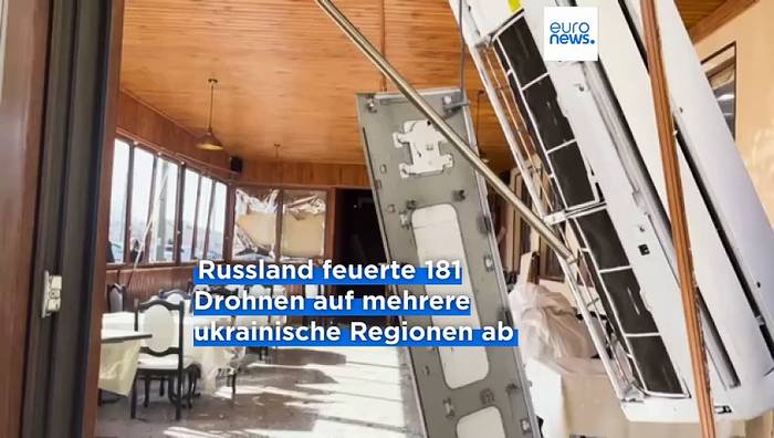 Video: Russischer Drohnenbeschuss tötet mindestens eine Person in der Ukraine