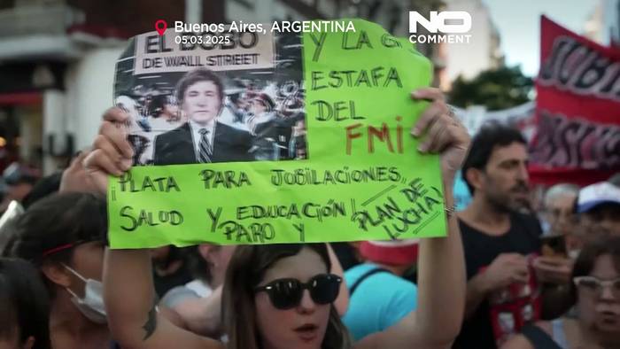 Video: Auseinandersetzungen in Argentinien während des Protests von Rentnern