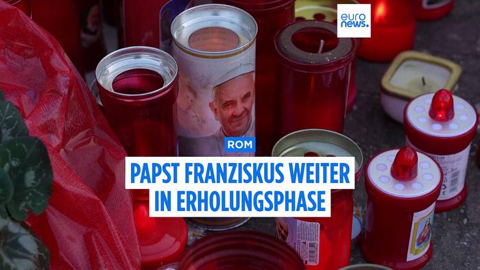 Video: Papst hat ruhigen Schlaf - Prognose bleibt verhalten
