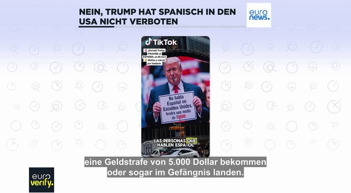 Video: Faktencheck: Hat Trump die spanische Sprache in den USA verboten?