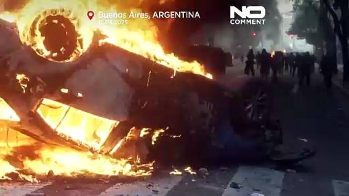 Video: Proteste eskalieren in Buenos Aires aufgrund von Mileis Wirtschaftsreformen
