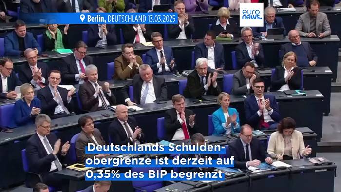 News video: Debatte im deutschen Bundestag: Wird die Schuldenbremse reformiert?