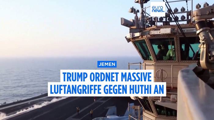 News video: Trump ordnet massive Luftangriffe auf Huthi an