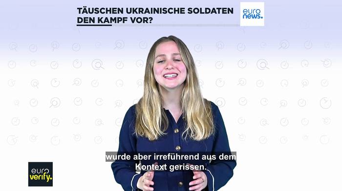 Video: Faktencheck: Inszenieren ukrainische Soldaten Kampfhandlungen?