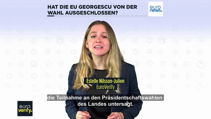 News video: Hat Europa die Präsidentschaftskandidatur des rumänischen Ultranationalisten Georgescu blockiert?