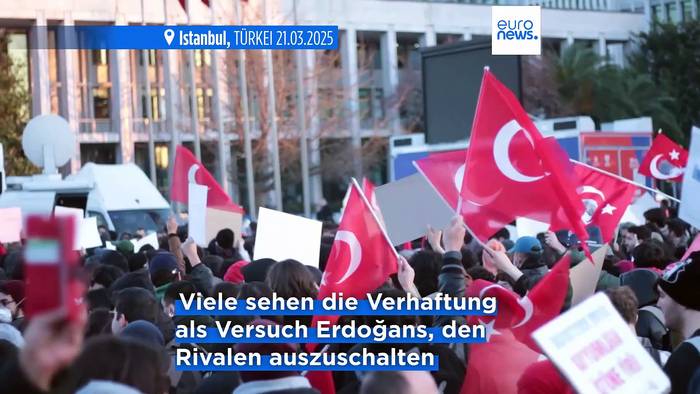 Video: Trotz Demonstrationsverbot: türkische Oppositionspartei ruft zu weiteren friedlichen Protesten für İmamoğlu auf