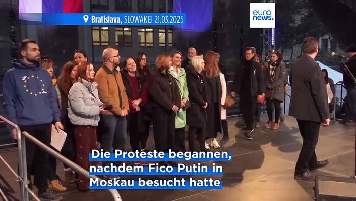 News video: Proteste in der Slowakei: Erneut fordern Tausende den Rücktritt von Ministerpräsident Fico
