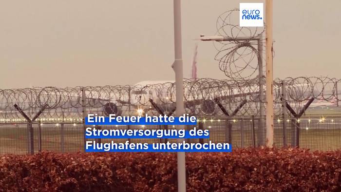 Video: Nach eintägiger Schließung: Londoner Flughafen Heathrow wieder voll funktionsfähig