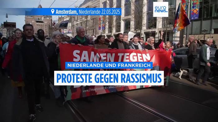 Video: Tausende gegen Rassismus und Rechtsextremismus in den Niederlanden und Frankreich