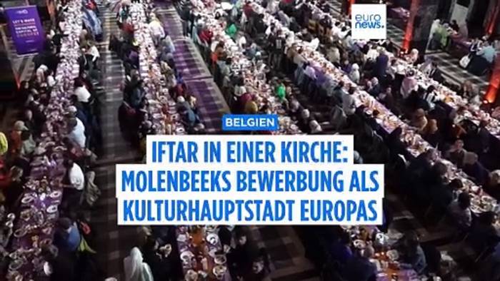 Video: Iftar in einer Kirche: Molenbeeks Bewerbung als Kulturhauptstadt 2030