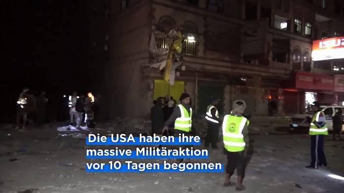 Video: Huthi melden ein Todesopfer bei US-Angriffen im Jemen