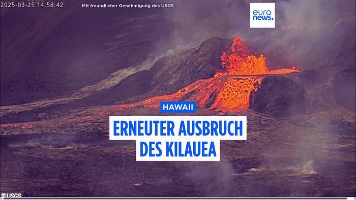 News video: Hawaii: Vulkan Kilauea spuckt wieder Lava