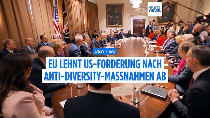 Video: Kritik aus Europa: US-Forderung gegen Diversitätsmaßnahmen stößt auf Widerstand