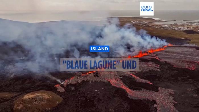 Video: Islands Blaue Lagune und Grindavik wegen Vulkanausbruch evakuiert