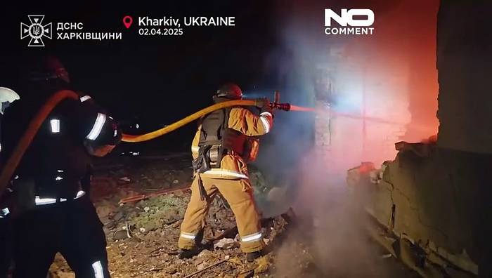 Video: Russische Drohnenangriffe auf Charkiw verletzen acht Personen, darunter drei Kinder