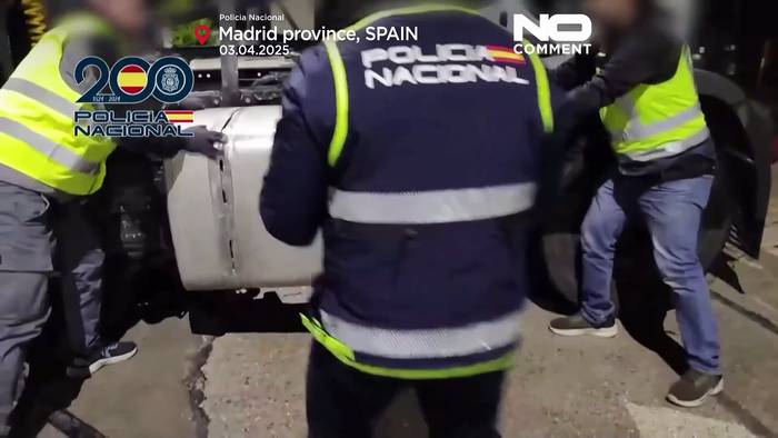 News video: Spanische Polizei beschlagnahmt 50 kg Kokain in Lkw auf dem Weg nach Großbritannien