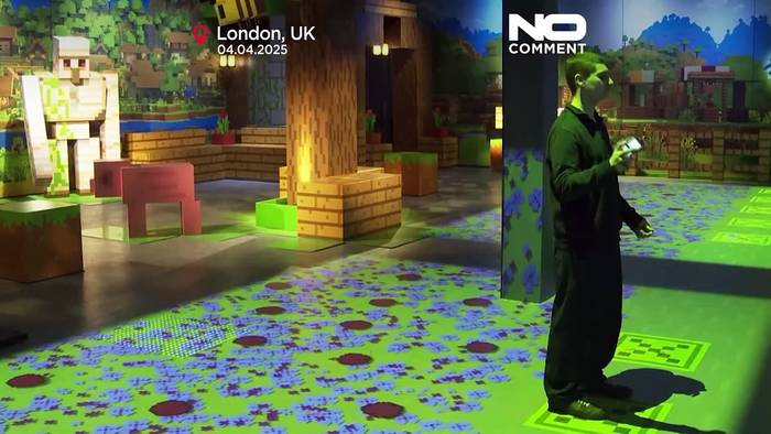News video: Eintauchen in blockige Welt: Neue immersive Minecraft-Erfahrung eröffnet in London