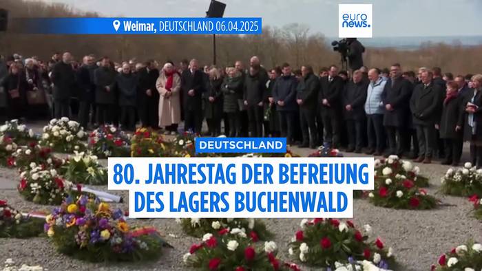 News video: Gedenkfeier zum 80. Jahrestag der Befreiung des Konzentrationslagers Buchenwald