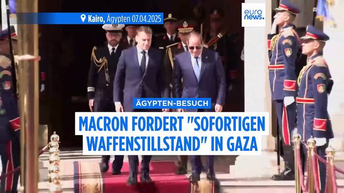 Video: Ägypten-Besuch: Macron fordert 