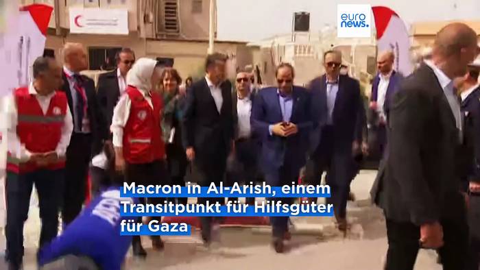 Video: Macron drängt auf humanitäre Hilfe für den Gazastreifen