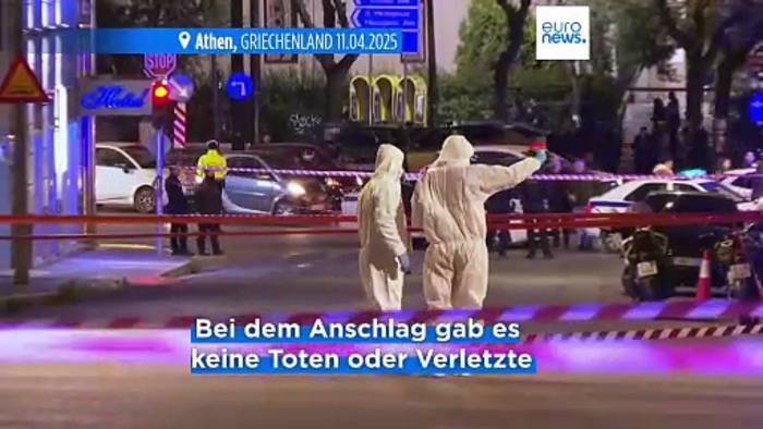 News video: Athen: Bombe explodiert vor Büro der griechischen Bahn
