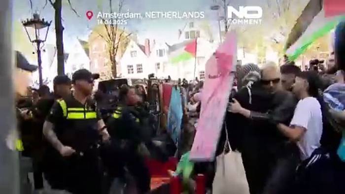 News video: Studenten bei Pro-Palästina-Protest an der Universität Amsterdam verhaftet