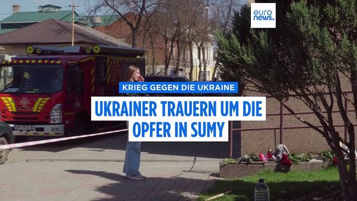 News video: Ukrainer trauern um die Opfer des russischen Angriffs auf Sumy