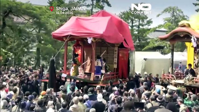 News video: Kinder führen Kabuki-Theater auf westjapanischem Festival auf