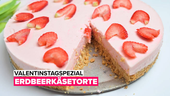 News video: Valentinstagspezial: Erdbeerkäsetorte