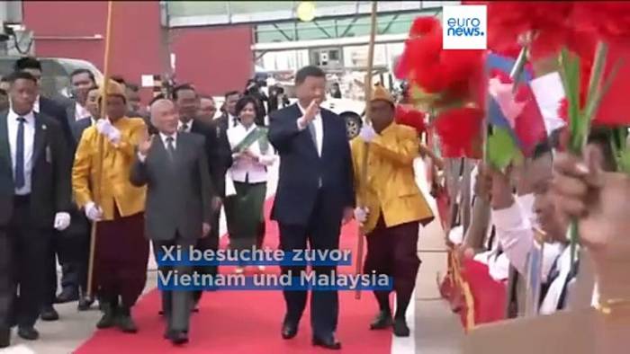 News video: Xi in Kambodscha: Finale der Reise mit Schwerpunkt auf Handel