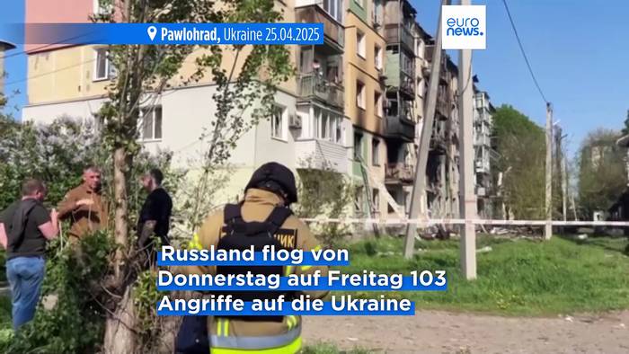 News video: Zerstörung in der Region Dnipropetrowsk: Russland greift Pawlohrad an