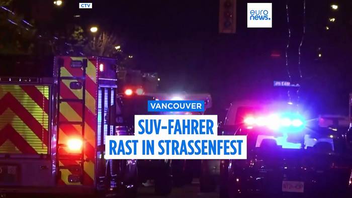 News video: Vancouver: Autofahrer rast in Straßenfest