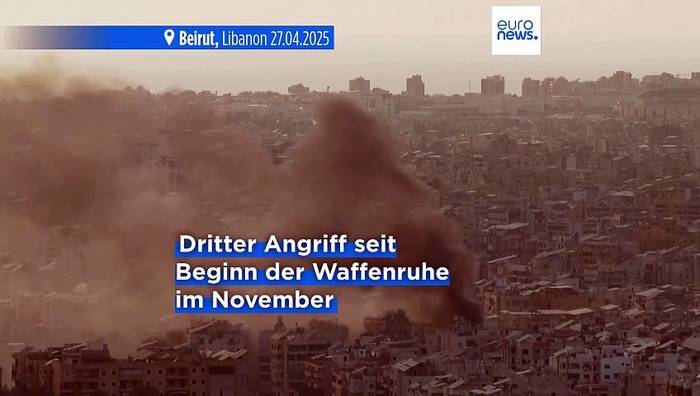 News video: Israel fliegt erneut Angriffe auf den Libanon