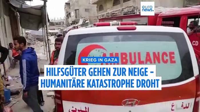 News video: Nahrung geht zur Neige - UN warnt vor humanitärer Katastrophe im Gazastreifen