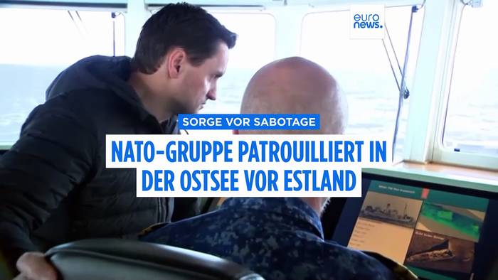 Video: Sorge vor Sabotage: NATO-Gruppe patrouilliert in der Ostsee vor Estland