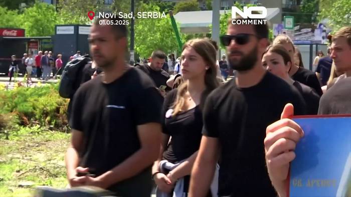 News video: Serbien gedenkt sechs Monate nach tödlichem Einsturz am Bahnhof Novi Sad