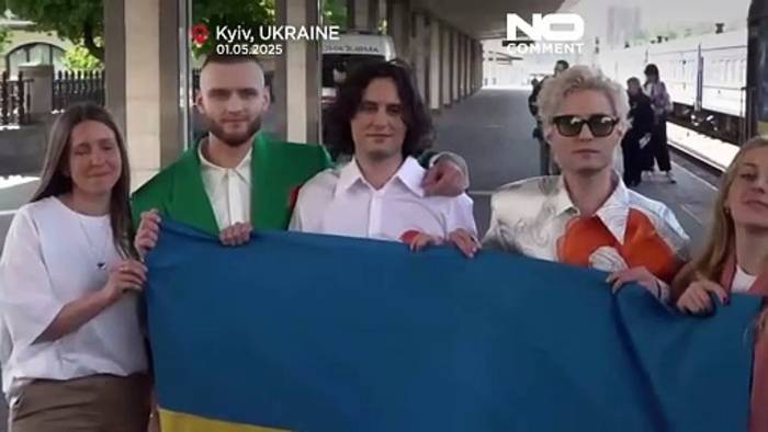 News video: Ukrainisches Trio Ziferblat verbreitet Hoffnung bei Eurovision 2025