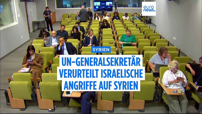 News video: UN-Generalsekretär verurteilt israelische Angriffe auf Syrien