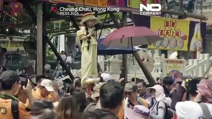 News video: Bunte Parade eröffnet Cheung Chau's Bun Festival
