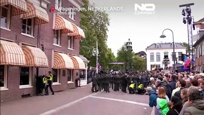 News video: Schauen: Demonstranten stören niederländische Befreiungstagszeremonie