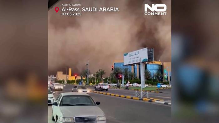 News video: Massiver Sandsturm hüllt Teile Saudi-Arabiens in Staub