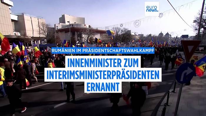 News video: Rumänien: Innenminister zum Interimsministerpräsidenten ernannt