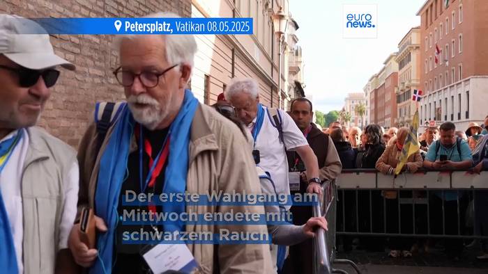 News video: Papstwahl Tag 2: Schwarzer Rauch über der Sixtinischen Kapelle