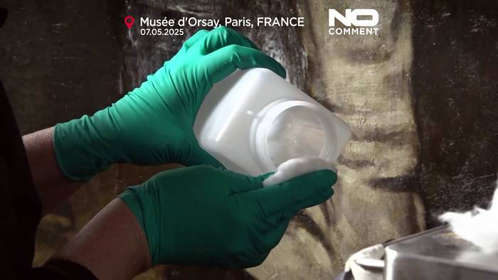 News video: Live-Restaurierung von Courbets Meisterwerk im Musée d'Orsay ansehen